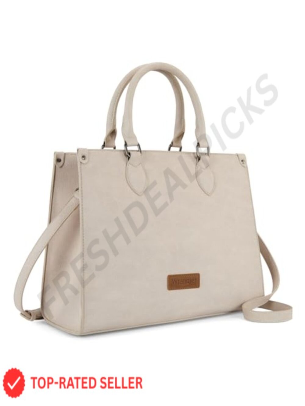Western Tote Bag Women Work Shoulder Handbag with Crossbody Strap Faux Leather